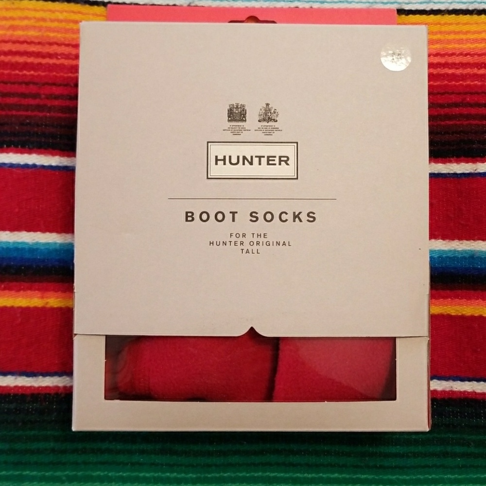 Brand New Red Hunter Boot Socks
